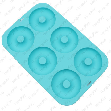 donut pan 6 cup silicone cake pan with BPA free